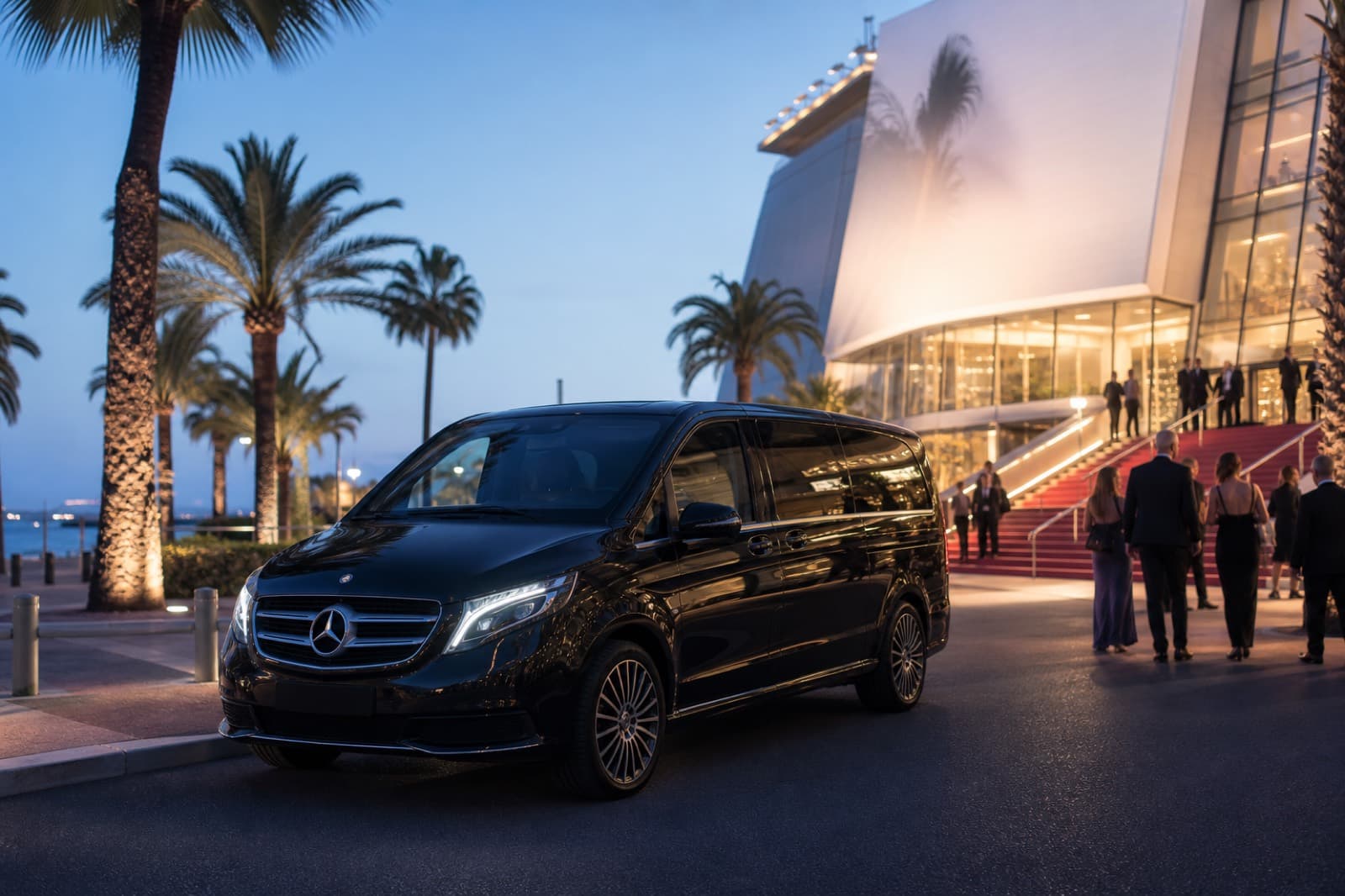 Mercedes Classe V — chauffeur privé ILTM Palais des Festivals Cannes