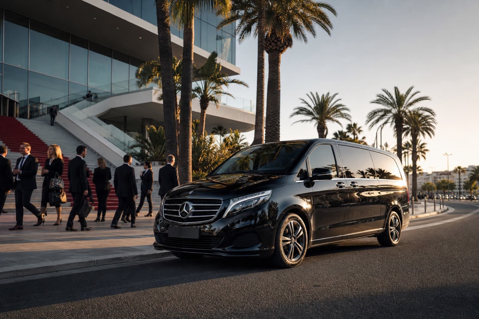 Mercedes Classe V — chauffeur privé TFWA Palais des Festivals Cannes